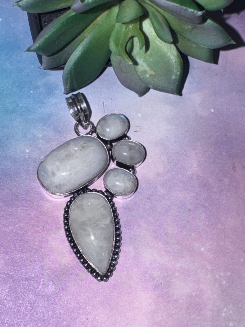 Moonstone Silver Pendant